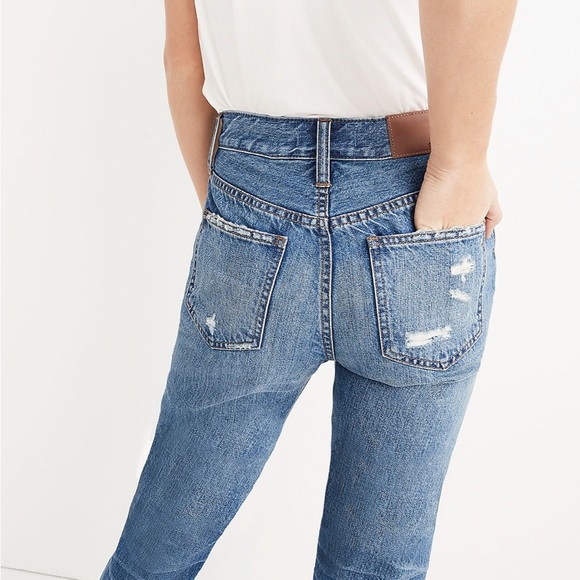 • Madewell • Women’s The Perfect Summer Jean: Destructed Edition Blue 26 - Picture 2 of 5